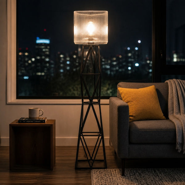 Lumina Geometric Lattice Floor Lamp
