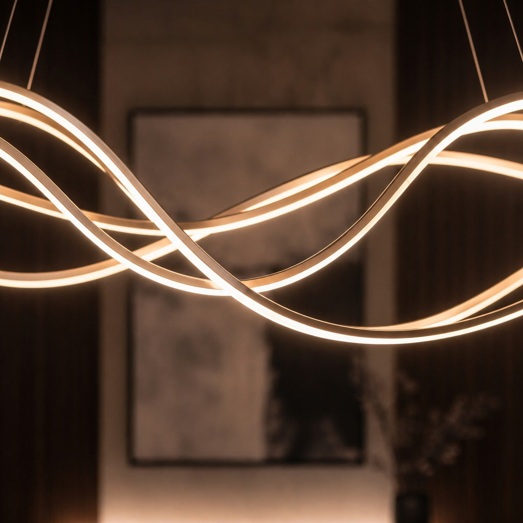 Aura Wave LED Linear Pendant Light