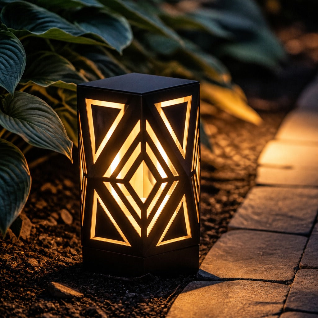 Prism Geometric Smart Outdoor Bollard Light
