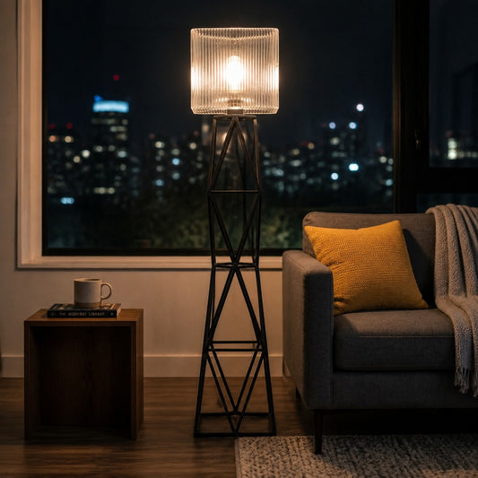 Lumina Geometric Lattice Floor Lamp
